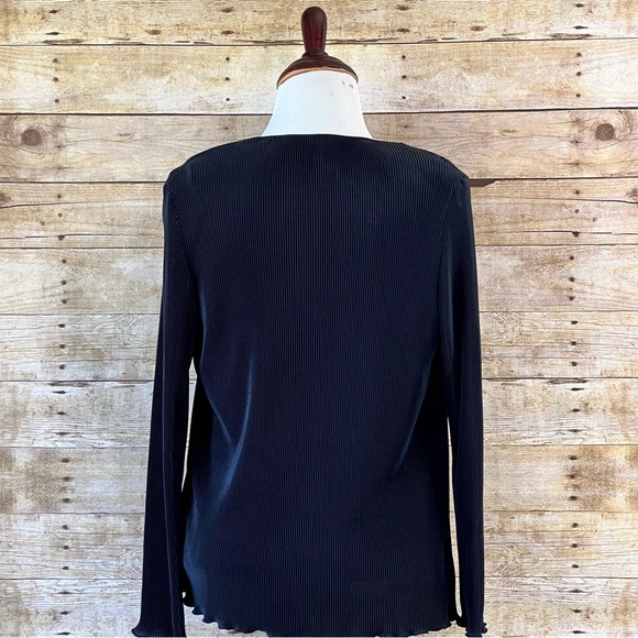 Black Size Large Ribbed Cardigan - Picture 5 of 9